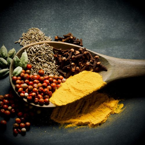 Spices Like Turmeric, Cumin, Black Pepper
